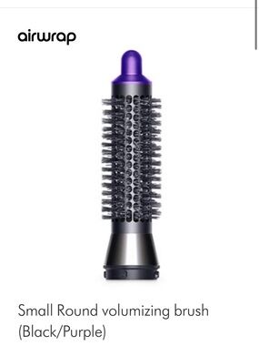 Dyson Small Round Volumizing Brush in Black and Purple